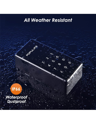 Caja de Llave Inteligente Populife K2 Bluetooth Resistente al Agua