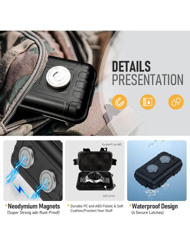 Soporte Magnético para Llaves MAILADA 2PCS Impermeable