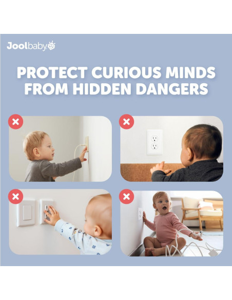 Cubiertas de Enchufe Jool Baby - Paquete de 32 Protectores