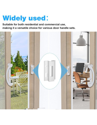 Guardia de Puerta Corredera E 2124 Kscjdg Aluminio Blanco