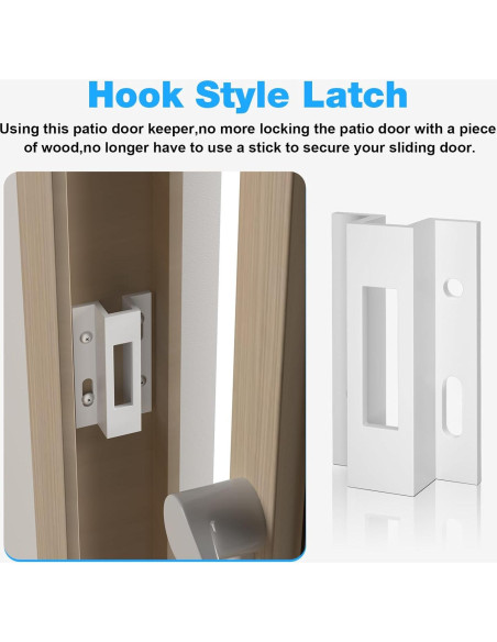 Guardia de Puerta Corredera E 2124 Kscjdg Aluminio Blanco