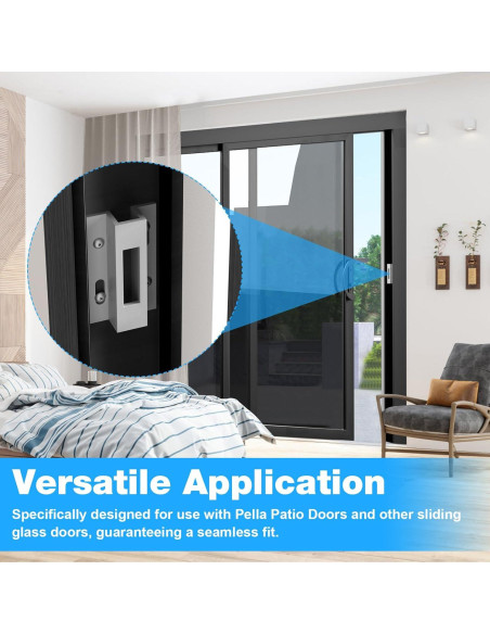 Guardia de Puerta Corredera E 2124 Kscjdg Aluminio Blanco