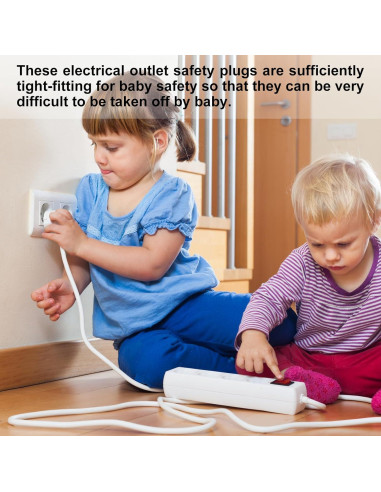 Cubiertas de Enchufe MECCANIXITY 20 Piezas Negro ABS