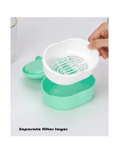 Estuche para Dentaduras Murri&Murrdi Verde con Espejo 2