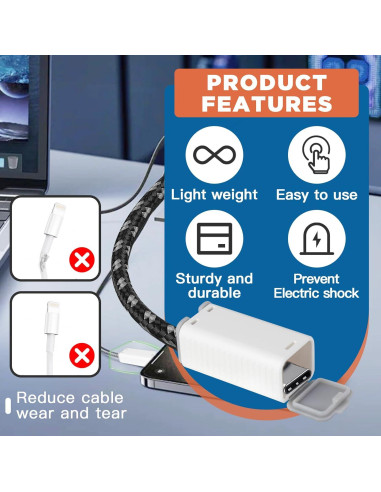 10 Pcs Cubiertas de Cargador USB Foycow a Prueba de Niños