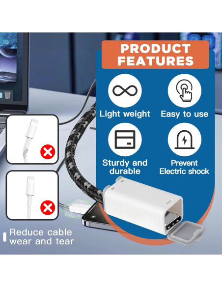 10 Pcs Cubiertas de Cargador USB Foycow a Prueba de Niños