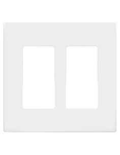 Placas de Pared Sin Tornillos Enerlites SI8832-W, 2-Gang, Blanco