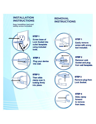 Bloqueo de Enchufe Ajustable Lock Socket Rojo - Seguridad para Niños