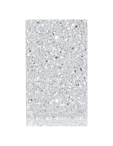 Cubierta de Placa de Pared YNQIZKI Plateada Brillante 13x8 cm