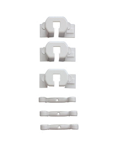 Guardia de Enchufe y Sujetador de Cables Cardinal Gates, Blanco 2