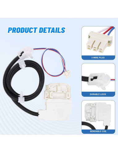 Conjunto de bloqueo de tapa de lavadora GE WH08X32657