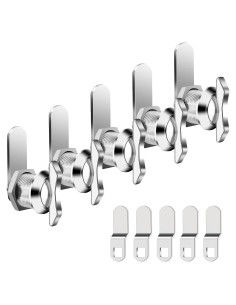 Cerradura de Leva Offset BEBOBLY 5 Piezas Sin Llave 100% Metálica