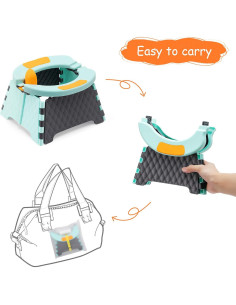 Inodoro Portátil para Bebés YUNHECAM Plegable con 60 Bolsas 2