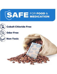 Paquetes de Gel de Sílice LotFancy 45g x 16 Unidades Absorbentes 2