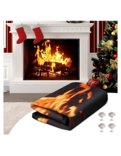 Cubierta Magnética para Chimenea CADARA 83.82x73.66 cm Ahorra Energía