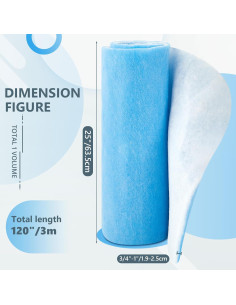 Buryeah Filtros de Ventilación 2 Rollos 25x120 Pulgadas 2