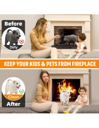 Cubierta Magnética para Chimenea CADARA 83.82x73.66 cm Ahorra Energía