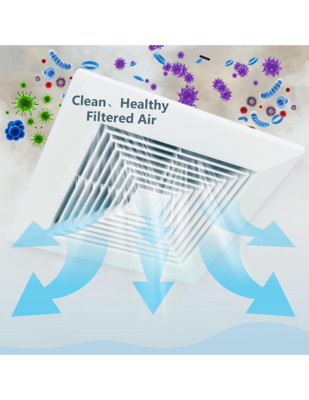 Buryeah Filtros de Ventilación 2 Rollos 25x120 Pulgadas