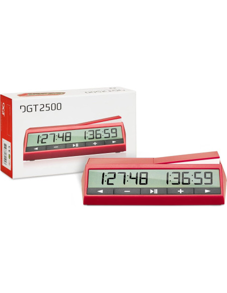 Reloj de Ajedrez Digital DGT 2500 FIDE - Rojo