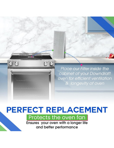 Filtro de Campana Downdraft Bagean 71002111 Paquete de 2