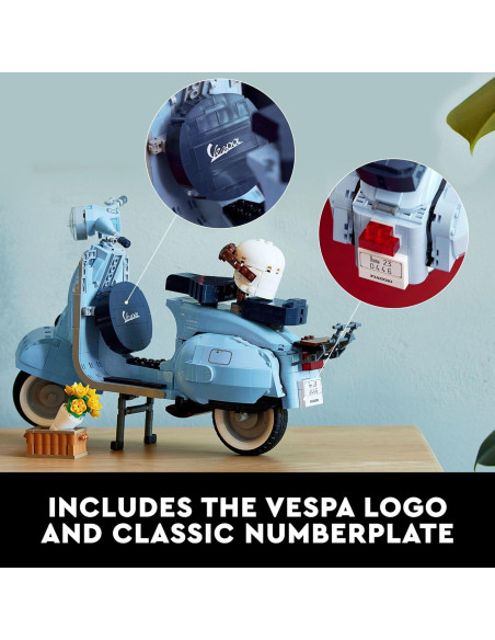 LEGO Vespa 125 Modelo Construcción 1106 Piezas Azul