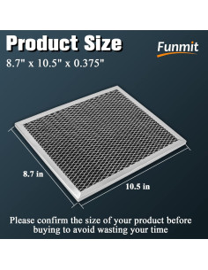 Filtro de Reemplazo Funmit 97007696 para Campana de Cocina - Paquete de 2 2