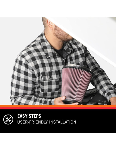 Filtro de Aire K&N 62-1010 Lavable Redondo 18.42x15.24 cm