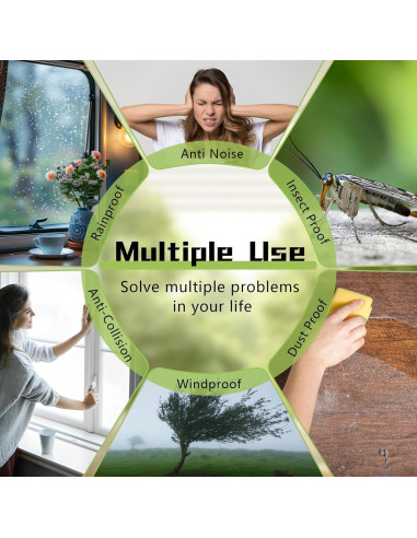 Cepillo de Sellado YIENFBEV 10m Fieltro Autoadhesivo Gris