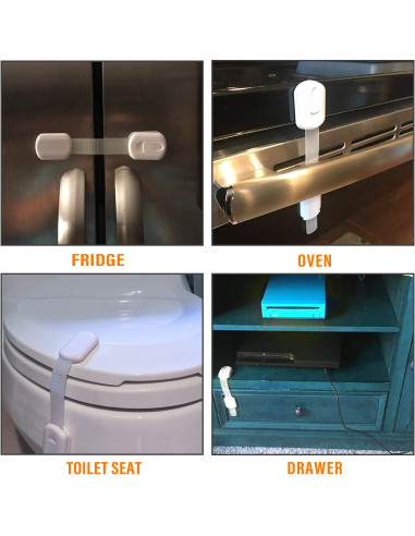 Bloques de Seguridad Goodv para Gabinetes Infantiles - 10 Piezas