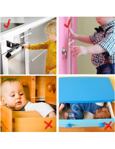 Bloques de Seguridad Goodv para Gabinetes Infantiles - 10 Piezas