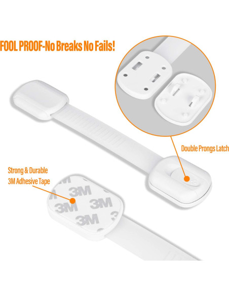 Bloques de Seguridad Goodv para Gabinetes Infantiles - 10 Piezas