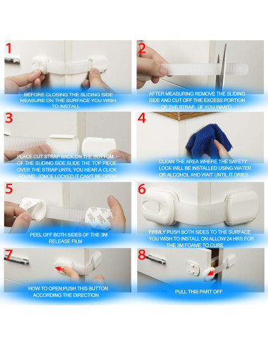 Bloques de Seguridad Goodv para Gabinetes Infantiles - 10 Piezas