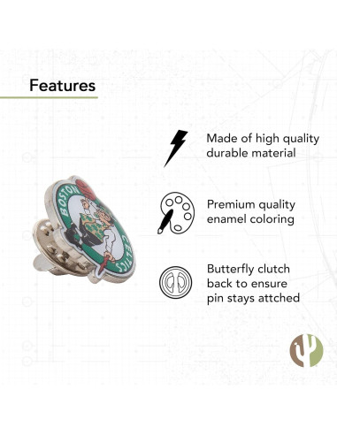 Pin de Solapa NBA Boston Celtics - Cactus del Desierto