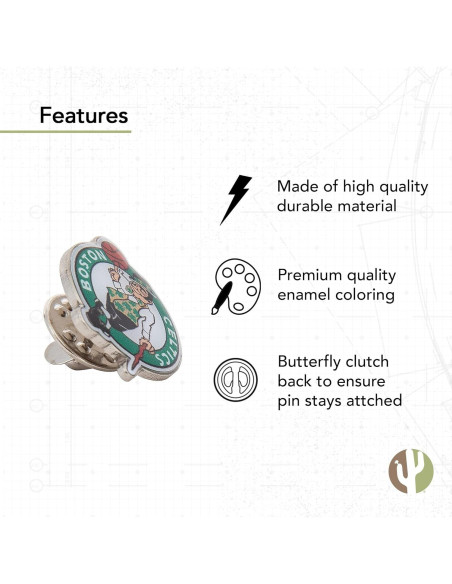 Pin de Solapa NBA Boston Celtics - Cactus del Desierto