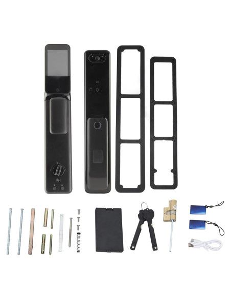 Cerradura Inteligente AUNMAS con Visor HD y Desbloqueo por Huella