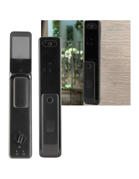 Cerradura Inteligente AUNMAS con Visor HD y Desbloqueo por Huella