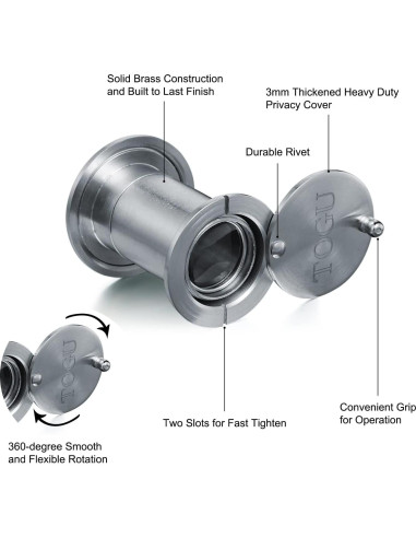 Mirador de Puerta TOGU TG3522YG Cromo Satinado 220 Grados