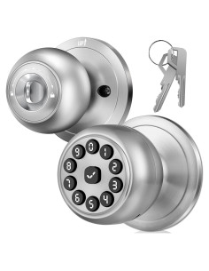Cerradura Inteligente WREO K10mini con Teclado y Llave - Plata