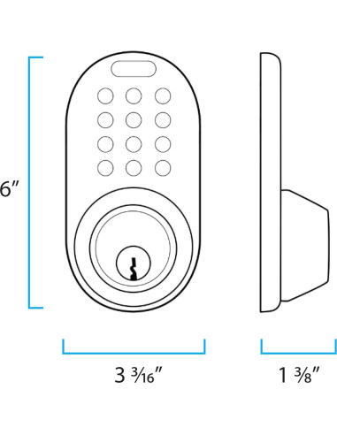 Cerradura Digital MiLocks TF-02SN con Teclado para Puertas Exteriores