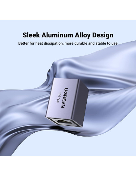 Extensor Ethernet UGREEN 10Gbps 10 Acopladores Cat8 Cat7 Cat6