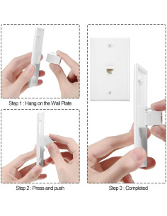 Placas de Pared Ethernet RJ45 Hembra a Hembra Weewooday 4 Unidades 2