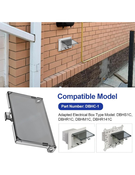 Cubierta de Caja Eléctrica Horizontal DBHC-1 Tipo 3R - 2 Pcs