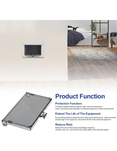 Cubierta de Caja Eléctrica Horizontal DBHC-1 Tipo 3R - 2 Pcs