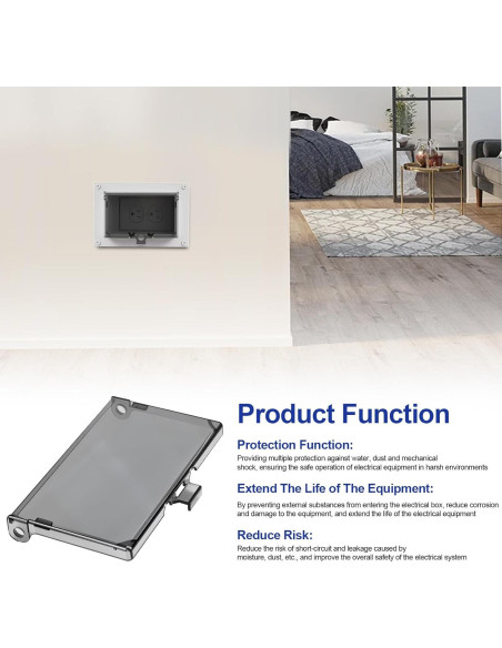 Cubierta de Caja Eléctrica Horizontal DBHC-1 Tipo 3R - 2 Pcs