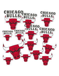 Calcomanía Chicago Bulls Desert Cactus Vinilo Adhesivo 27.9x21.6cm