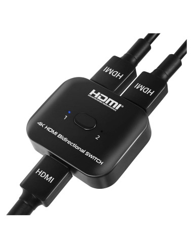 Conmutador HDMI Bidireccional 4K Suceem 2 en 1 Salida