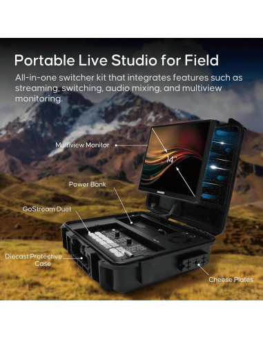 Conmutador de Video Osee GoStream Duet 4 Entradas HDMI/SDI