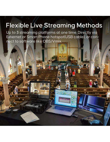 Conmutador de Video Osee GoStream Duet 4 Entradas HDMI/SDI