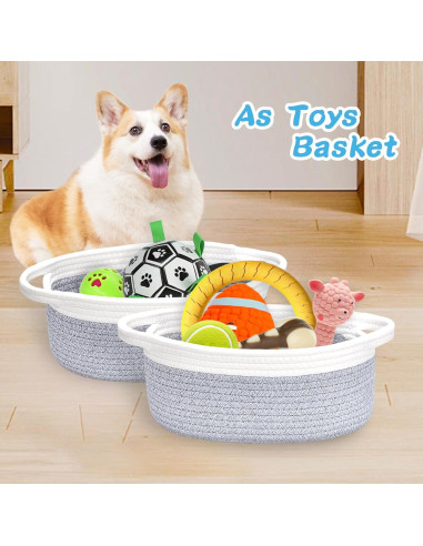 Cesta de Pascua Pequeña ABenkle Gris 30x20x12 cm Decorativa