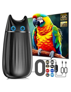 Antena Digital HD Qboy AN-3028 para Smart TV 4K 2700+ km